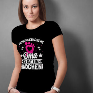 T-Shirt: Frischgebackene Oma - Es ist ein Mädchen!