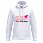 Auf die Barrikaden Ihr Mäuse - Hoodie - weiß