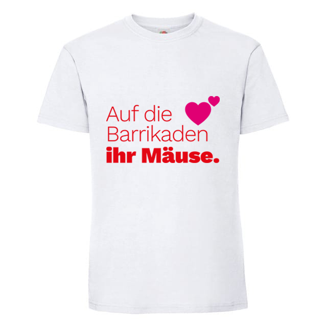 Auf die Barrikaden Ihr Mäuse - weiss