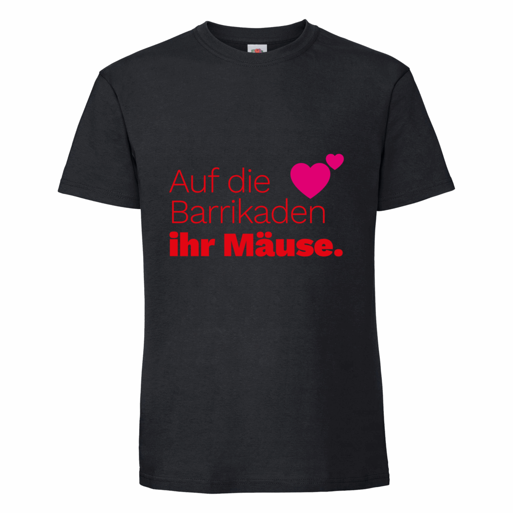 Auf die Barrikaden ihr Mäuse - Transparent
