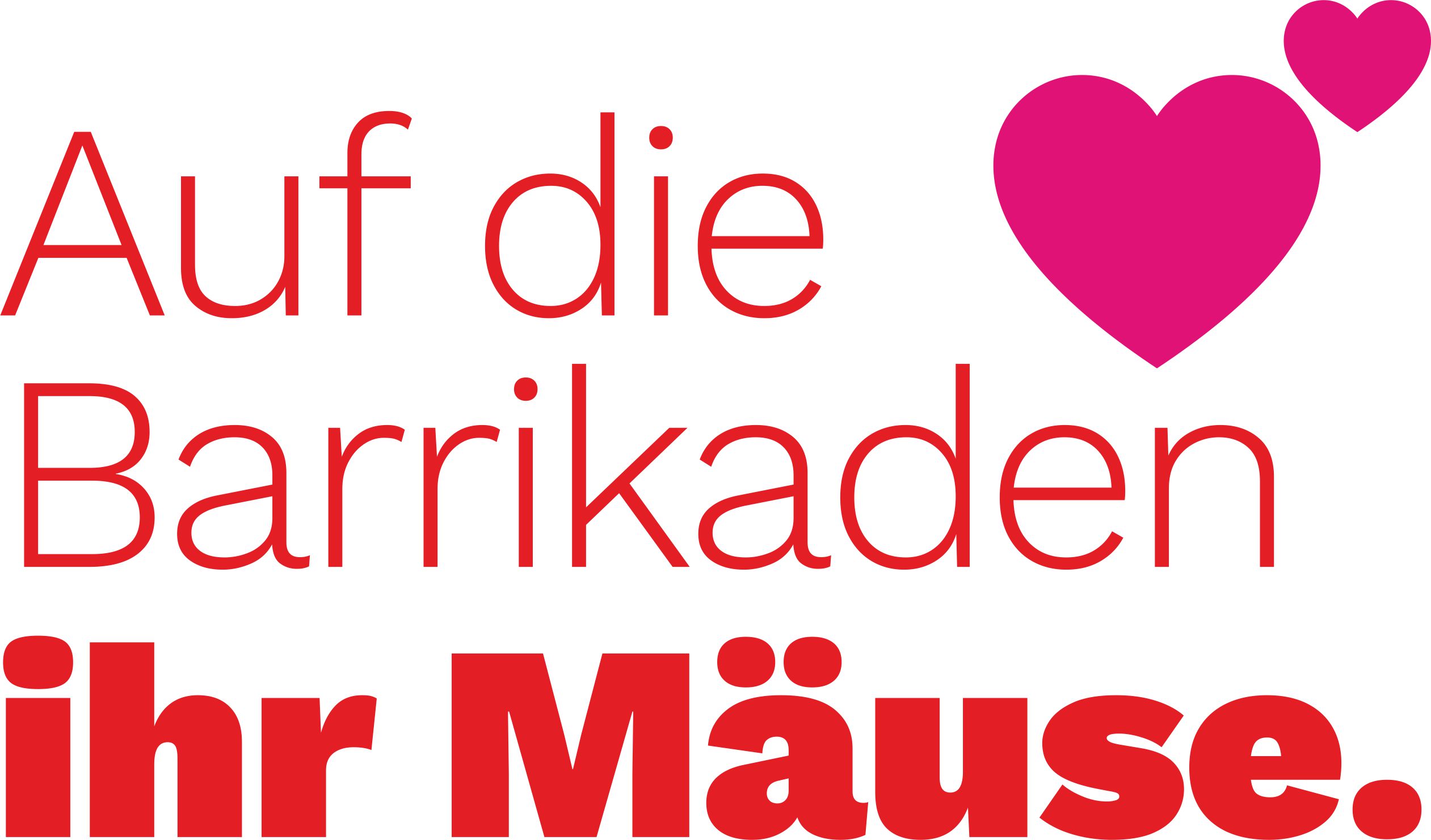 Auf die Barrikaden ihr Mäuse 💕 – Dein kraftvolles Statement