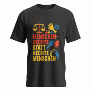 Menschenrechte statt rechte Menschen #001 - schwarz