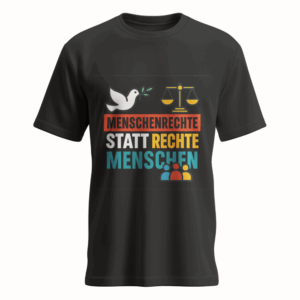 Menschenrechte statt rechte Menschen #002 - schwarz