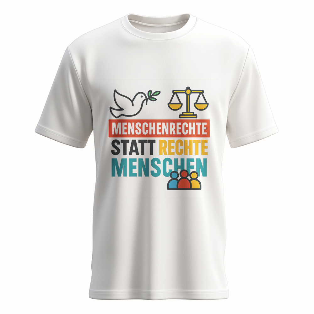 Menschenrechte statt rechte Menschen #002 - weiß