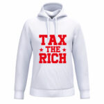 Tax the Rich #001 - Hoodie - Weiß-Rot