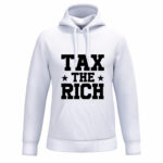 Tax the Rich #001 - Hoodie - Weiß-Schwarz
