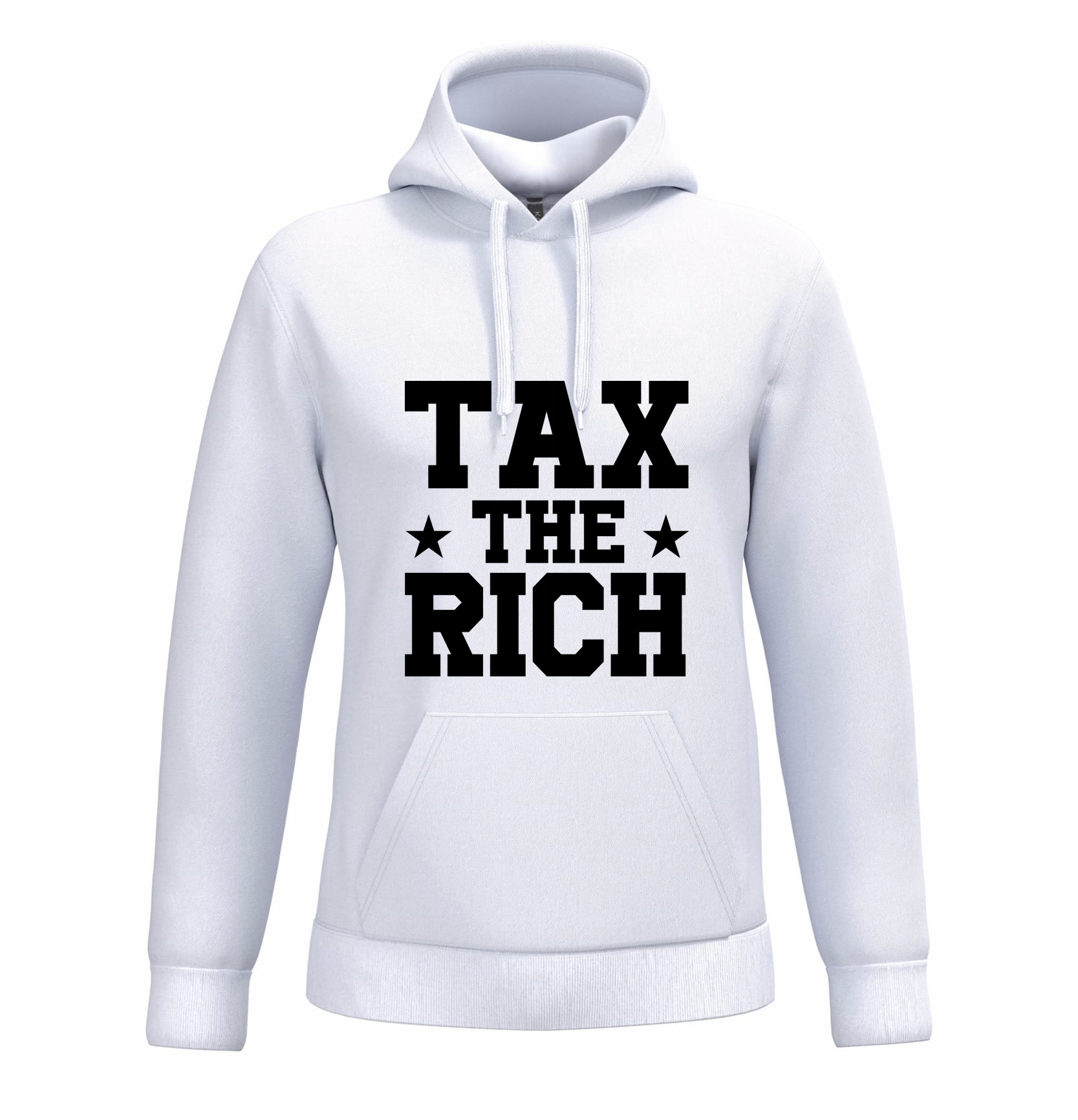 Tax the Rich #001 - Hoodie - Weiß-Schwarz