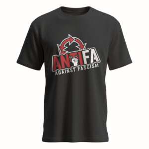 Antifa - Against Fascism - Schwarz