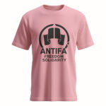 Antifa - Freedom Solitarity - Candy Pink-Schwarz