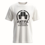 Antifa - Freedom Solitarity - Weiß-Schwarz